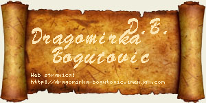 Dragomirka Bogutović vizit kartica